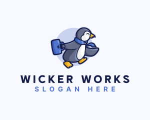 Penguin Worker Career logo design