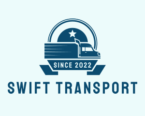 Truck Transportation Delivery  logo design