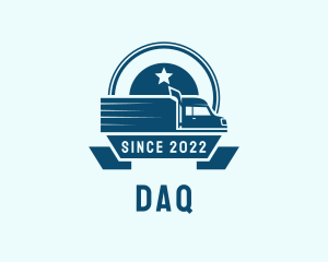 Emblem - Truck Transportation Delivery logo design