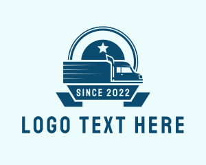 Shipping Service - Truck Transportation Delivery logo design
