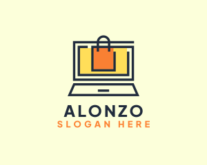 Online Market Bag logo design