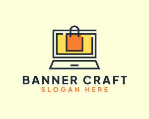 Online Market Bag logo design