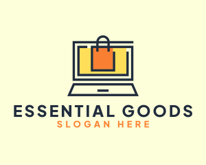 Item - Online Market Bag logo design