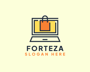 Online Market Bag logo design