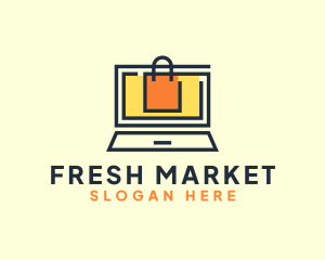 Market - Online Market Bag logo design