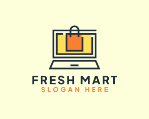 Supermarket - Online Market Bag logo design