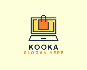 Online Market Bag logo design