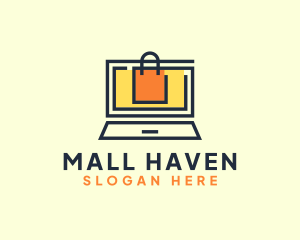 Online Market Bag logo design