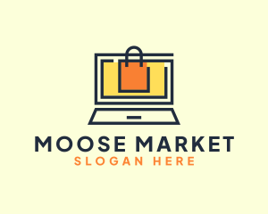 Online Market Bag logo design