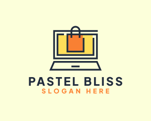 Online Market Bag logo design