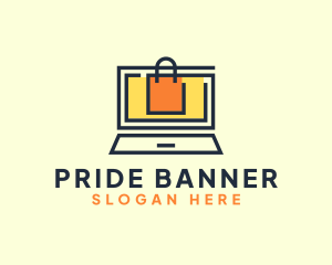 Online Market Bag logo design