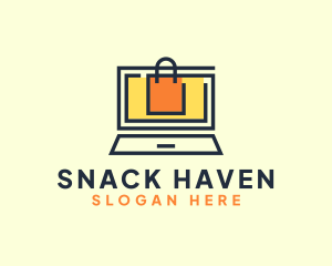 Online Market Bag logo design