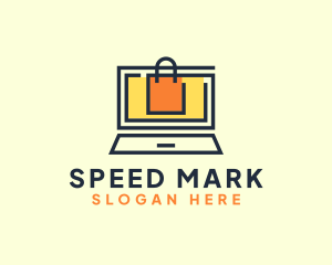 Online Market Bag logo design