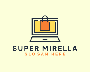 Retailer - Online Market Bag logo design