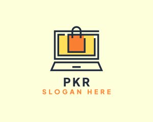 Online Market Bag logo design