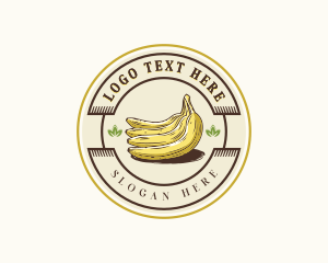 Green Peas - Homegrown Organic Banana logo design