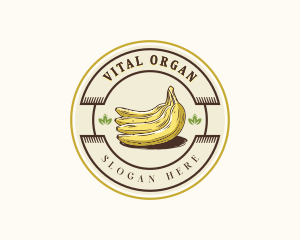 Homegrown Organic Banana logo design