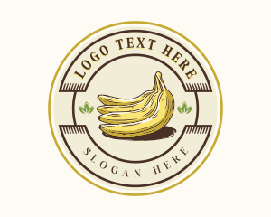Organic - Organic Banana Fruit logo design