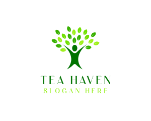 Human Tree Wellness Spa  logo design