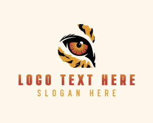 Feline - Wild Tiger Eye logo design