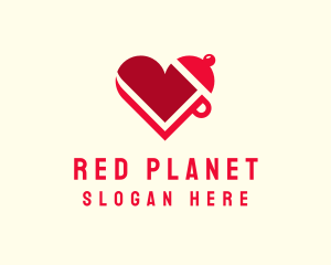 Red Cooking Heart logo design