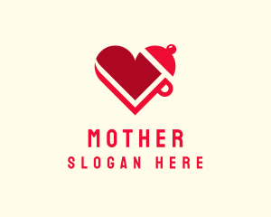 Social Media - Red Cooking Heart logo design