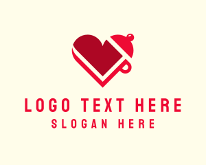 Social Media - Red Cooking Heart logo design