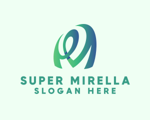 Sea - Elegant Organic Letter M logo design