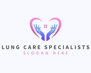 Home Care Heart logo design