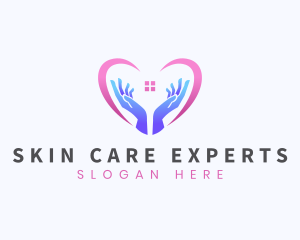 Home Care Heart logo design