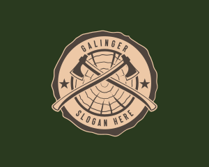 Lumberjack - Lumberjack Axe Woodcutting logo design