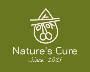 Naturopath - Wellness Olive Branch Oil logo design