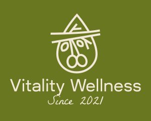 Wellness Olive Branch Oil  logo design