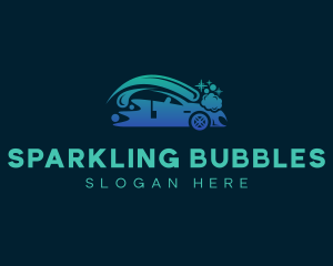 Sparkling - Swoosh Car Wash Sparkling logo design