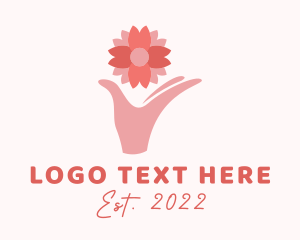 Floristry - Flower Hand Beauty Spa logo design