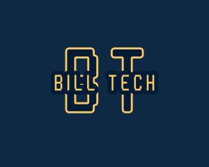 Pixel Tech Cyberspace logo design