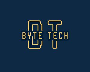 Pixel Tech Cyberspace logo design