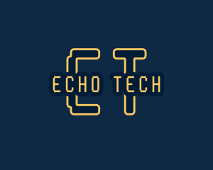 Pixel Tech Cyberspace logo design