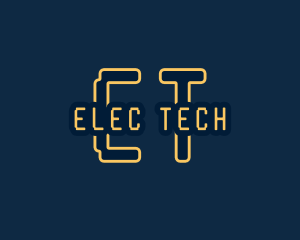 Pixel Tech Cyberspace logo design