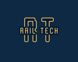 Pixel Tech Cyberspace logo design