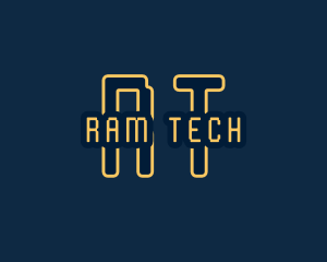 Pixel Tech Cyberspace logo design