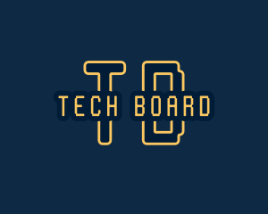 Pixel Tech Cyberspace logo design