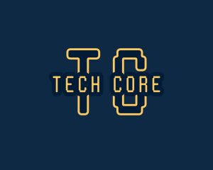 Pixel Tech Cyberspace logo design