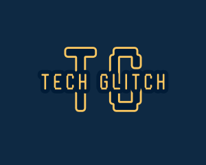 Pixel Tech Cyberspace logo design