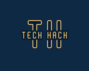 Pixel Tech Cyberspace logo design
