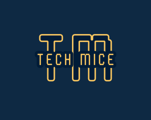 Pixel Tech Cyberspace logo design