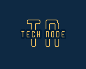 Pixel Tech Cyberspace logo design