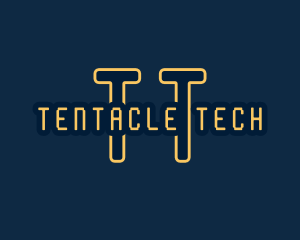 Pixel Tech Cyberspace logo design