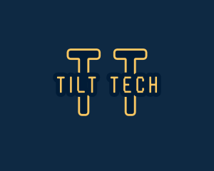 Pixel Tech Cyberspace logo design