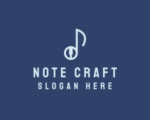 Notation - Musical Note Pianist logo design